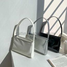 Shoulder Bags Silver Underarm Bag 2023 New Fasion Simple Commuter Bag and andbagscatlin_fashion_bags