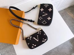 7A Bags Crossbody Women Handbag BRAND Designer Shoulder Handbags MULTI POCHETTE Embossing Leather Fashion Luxurys Detachable Chain Clutch Pouch Composite Bag
