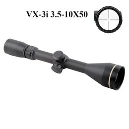 Tactical VX-3i 3.5-10x50 Long Range Riflescope Mil-dot Parallax Optics 1/4 MOA Scope Fully Multi Coated Sight Magnification Adjustment Rifle Hunting Airsoft