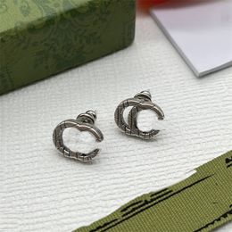 Designer Earring GGity Brand Stud Earing Luxury Women Fashion Hoop Jewellery Metal Letter Double G Logo Crystal Pearl Earring cjeweler Women's Gift ohrringe ghfg