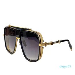 Fashion designer sunglasses for men vintage square shape punk Hemming glasses Avant-garde