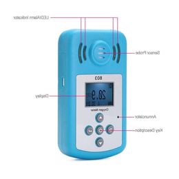 Freeshipping Fine Oxygen(O2) Concentration Detector Mini Oxygen Metre O2 tester Gas Analyzer with LCD Display and Sound-light Alarm Htgdw