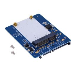 Freeshipping High Quality 25-inch Blue High-capacity high-power Serial mSATA to SATA Adapter Khati