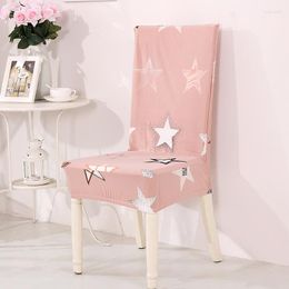Chair Covers Pink Cover Pentagram Printed For Family Gatherings Wedding Decoration Comfortable Funda Silla Sillas De Playa