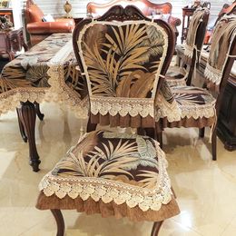 Chair Covers Chenille Dining Chair Cover Chair Cushion Chair Back Set Four Seasons Universal Non-slip Removable and Washable Home Chair Cover 231110