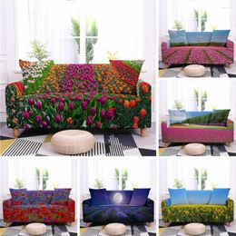 Chair Covers Flower Elastic Sofa Cover Protective L Shape Corner Stretch Cushion For Living Room Chaise Funda Elastica