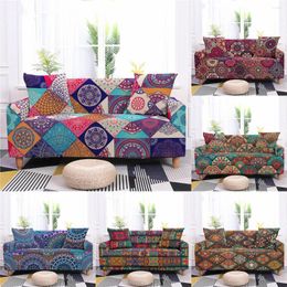 Chair Covers Geometric Pattern Elastic Sofa Cover All Inclusive Sectional Home Decor For Living Room Cushion 1PC