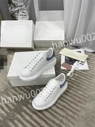 2023 new top Hot Luxury Tread Slick Height Increasing Sneaker Designers Shoes Leather White Rubber Lace-up Trainers Sneakers