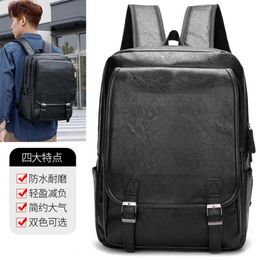 2022 New Leisure Men's Backpack Business Computer Handbag Men's Outdoor Sports Waterproof Backpack 230411