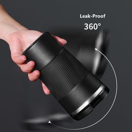 Water Bottles Double Stainless Steel Coffee Thermos Mug with Nonslip Case Car Vacuum Flask Travel Insulated Bottle 230410