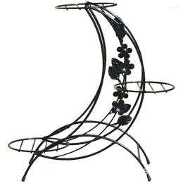 Decorative Plates Flowers Pot Stand Iron Flower Plant Decoration Stands Indoor Shelf Rack Support For NJ71413
