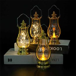 Novelty Items LED Lantern Light Ramadan Decoration 2023 For Home Eid Mubarak Ornaments Islam Muslim Decor Ramadan Kareem EID Al Adha Gift Z0411