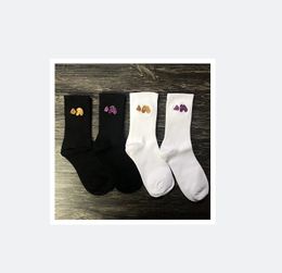 Men's Socks Severed Bear Embroidery Cylinder Pure Cotton Men's Socks Women's Socks Sports Casual Socks