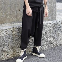 Men's Pants Men's Slacks Spring/Summer Harajuku High Street Hip Hop Fashion Trend Casual Baggy Plus Size Nine-Minute