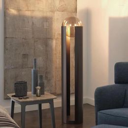 Wall Lamps Modern Cylindrical Glass Lampshade Led Floor Lamp Bedroom Bedside El Living Room Home Decoration Sofa Corner