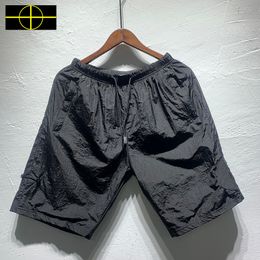 Men s Shorts Summer Style Casual Women Mesh Breathable Compass Patch Oversized Beach Metal Nylon 220410