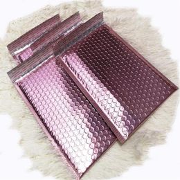 Rose Gold Bubble Envelop Metallic Rose Gold Foil Bubble Mailer for Gift Packaging Wedding Favor Bag327N