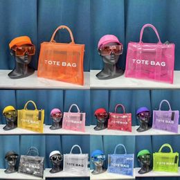 Designer bag 2023 New Summer Transparent Jelly PVC Large Capacity Tote Bag Tidal Crossbody Bag Fashion Handbag