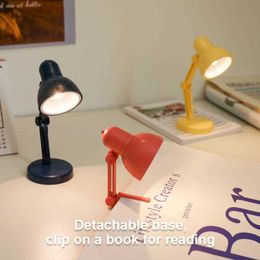 Desk Lamps Mini Book Light Foldable LED Table Desk Book Reading Lamp For Home Room Computer Notebook Laptop Night Lights Eye Protections P230412