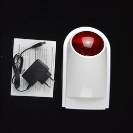 FreeShipping 433MHz Wireless 120db Strobe Siren Light Alarm Outdoor Waterproof Only For G4 W123 G50 PG103 W2B Wifi GSM Alarm System Svowr