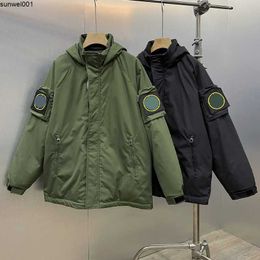 Men's Down Parkas 23ss Mens Clothing Designer Jackets Top Quality Coats Womens Jacket Outwear Duck Coat Lady Black Navy Badge with Nfc Chip 60gz