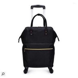 Duffel Bags Brand Carry On Luggage Backpack Bag Double Use Rolling For Women Travel Trolley Wheels Wheeled Suitcase