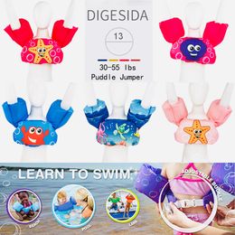 Life Vest Buoy baby swim rings Foam Cartoon Baby Arm Ring buoyancy vest garment of floating kids safety life vest children's Swim life jackets 230411