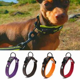 Dog Apparel Durable Traction Reflective Safety Buckle Nylon Rope Small Supplies Pet Necklace Dogs Collar