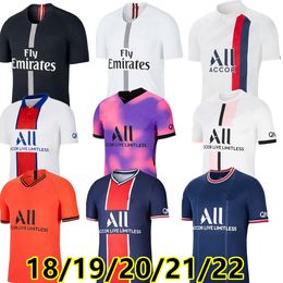 18 19 20 21 22 MBAPPE Soccer Jerseys HAKIMI SERGIO RAMOS VERRATTI DANILO SANCHES 23 24 Maillots Football Shirt Messis Uniform Enfants Football Jerseys