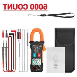 Digital Bluetooth Multimeter Clamp Meter 6000 Count True RMS DC/AC Voltage Tester AC Current Hz Capacitance Ohm Sjvmr