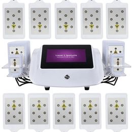 Portable lipo laser slimming body beauty machine with 14 laser pads Laser fat burning body sculpting machine