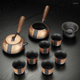 Teaware Sets Bubble Gaiwan Travel Tea Set Service Kettle Luxury Infuser Mugs Accessories Vintage Juego De Te Home And Garden YX50TS