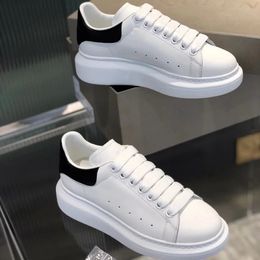 Fashion Designers Casual Shoes Oversized Lace Up Luxury Women Men Sneakers Platform Sole White Black Espadrille Genuine Leather Velvet Suede Trainers Size 36-45