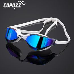 Goggles Professional HD AntiFog Swim goggles AntiUV glasses large Frame Silicone Swimming Glasses for Men and Women 230411