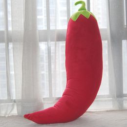 80cm Big Vegetable Red Chilli Plush Toy Soft Simulation Hot Pepper Doll Pillow Sofa Decoration Gift DY10160