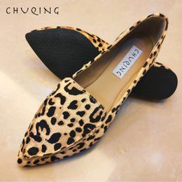 Gai Elbise Kadınlar Sıradan Düz Loafers Kadın Moda Chuqing Marka Leopar Ayakkabı Trendi Nefes Alabilir ve Rahat 231110