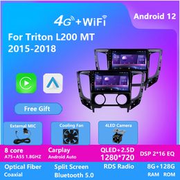 Android 12 Car DVD Video Player for Mitsubishi TRITON-2015 Radio Multimedia Navigation System DSP