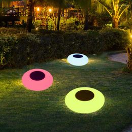 Solar Garden Lights Outdoor Waterproof Swimming Pool Floating Light Lawn Lamp Wedding Party Home Decoration Lighting
