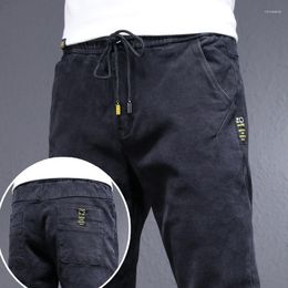 Men's Jeans Spring And Autumn Denim Designer Clothes Men Stylish 2000s Streetwear Korean Black Boyfriend Jogger Male Pants