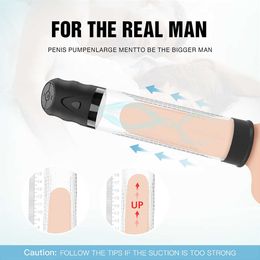 Pump Toys Electric Penis Sex Vacuum for Men Male Masturbator Enlargement Enhancer Extender Penile Dick Massager Ring 1125