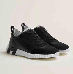 Fashion Top Luxury Men's Bouncing Sneaker Shoes Technical Mesh Suede Trainers Goatskin Light Sole Casual Shoe Walking Discount Footwear EU 38-46