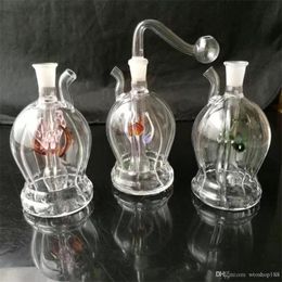 Smoking Pipe Mini Hookah glass bongs Colourful Metal Shaped Round bellied diamond striped kettle