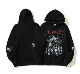 De822 Ölüm Baskı Adam Sweatshirt Kadın Kapşonlu Külot Çift Hoodie Jumper Tasarımcı Kapşonlu Sokak Giyim Erkek Giysileri