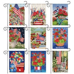 Novelty Items WZH American Independence Day Theme Garden Flag 3045CM1181IN1771IN Outdoor Yard Festival Decoration Banner Z0411