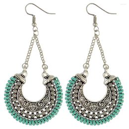 Dangle Earrings Gypsy Afghan Jewellery Retro Ethnic Jhumka Small Bells Beads Drop Tassel For Women Bohemian Pendiente Gift