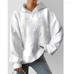 Women's Hoodies Women Solid Sweatshirt Long Sleeve Loose Casual Tops Elegant Ladies 2023 Autumn Pullover Sweatshirts Sport Suit