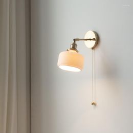 Wall Lamps Retro Floor Lamp Tripod Light Wooden Feather Modern Arc Candelabra