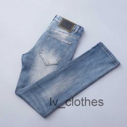 Men's jeans, a variety of styles, designer spring and summer fashion men's pants, thin stretch slim-fit tight-fitting business casual denim trousers, men's clothing 28-38