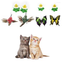 Cat Toys Auto Electric Rotating Toy Colourful Butterfly Bird Funny Scratch For Kitten Small Dog Cats Interactive Taining