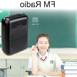 Freeshipping Megaphone Portable 12W FM Recording Voice Amplifier Teacher Microphone Speaker With Mp3 Player FM Radio Recorder Beome